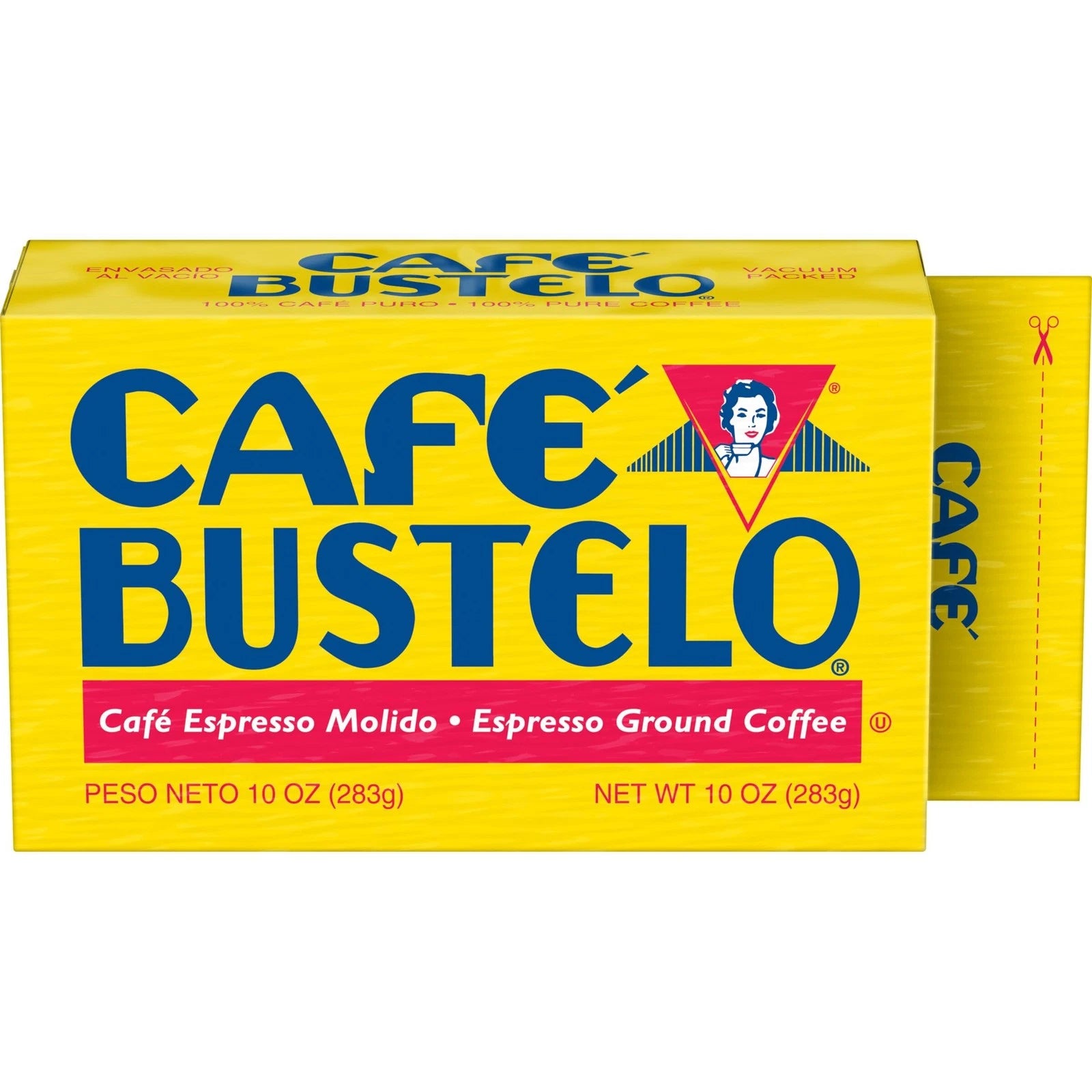 Cafe Bustelo Dark Roast Coffee 10 Ounce Vacuum Packed Bold Flavor Ground Coffee