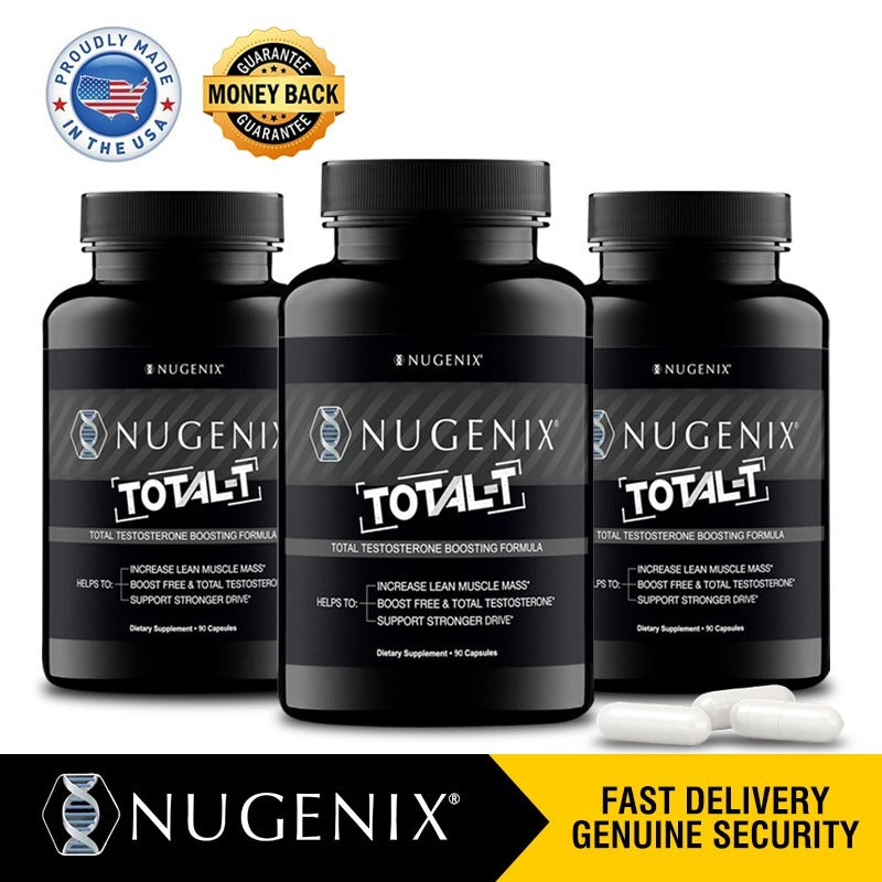NUGENIX TOTAL-T-Free and Total Testosterone Booster Supplement for Men Brand New - Pack of 2